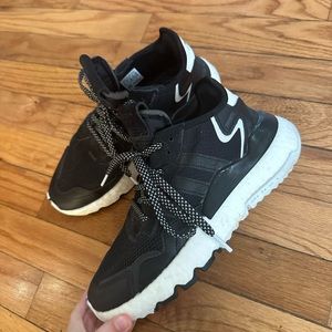 Adidas tennis shoes.